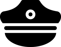 Police Hat Svg Line Art, Free Vectors File